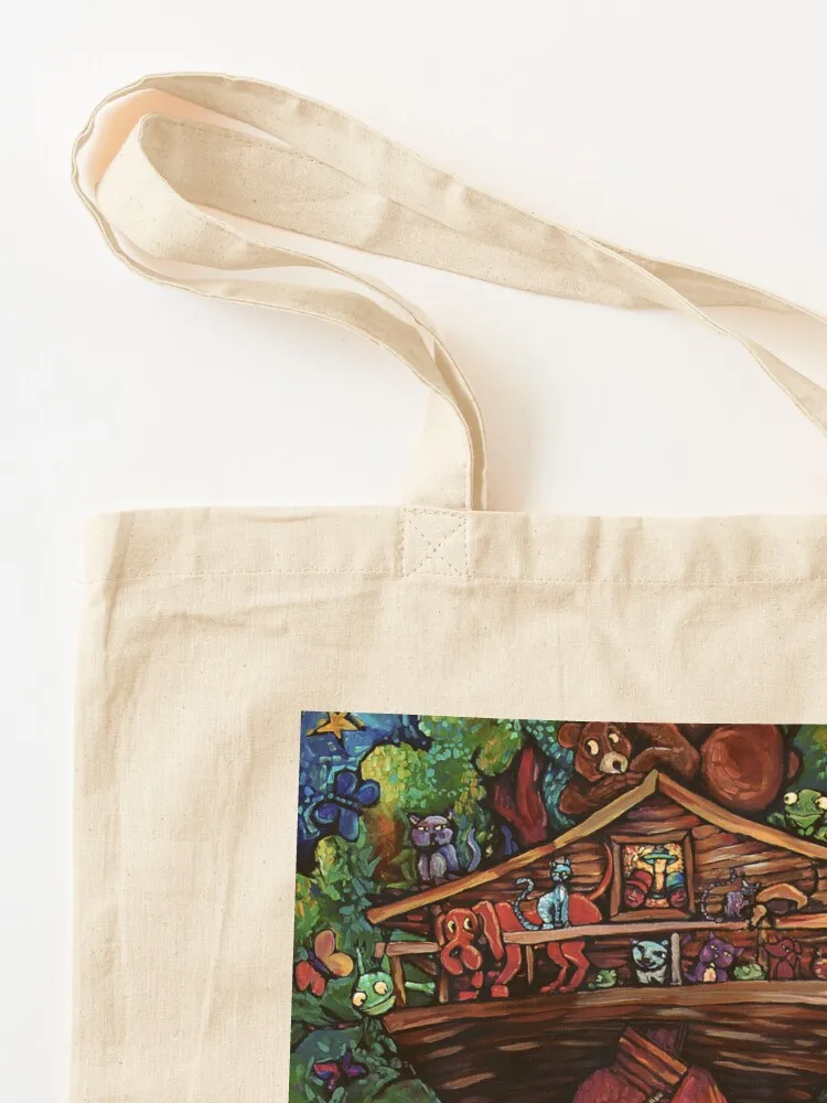 Treehouse من تشاد إليوت حمل حقيبة الشاطئ حقيبة حمل شخصية حمل حقيبة تسوق النساء