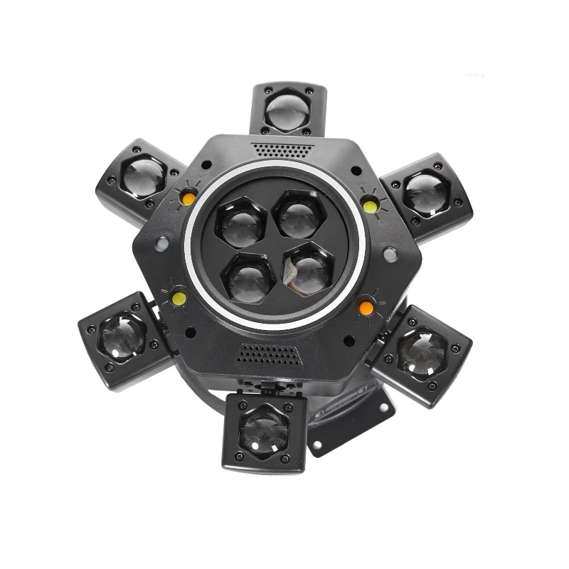 Cross-border hot-selling new pattern six-arm with aperture shaking head light private room bar party laser flash ambient light