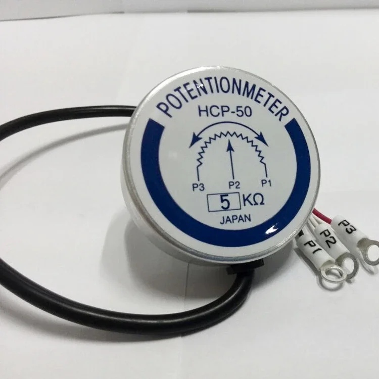 Precision Potentiometer HCP-50 Stepless Potentiometer 2K 5K 1OK Can Rotate 36O Degrees, Long Service Life