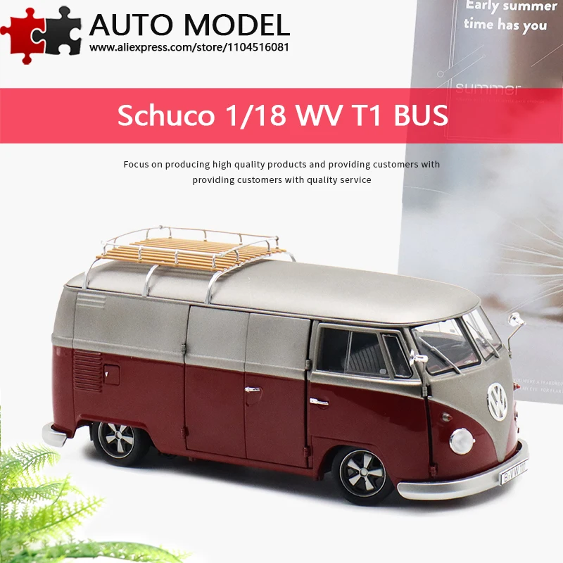

Volkswagen T1 Van Camper Vintage Car Simulation Alloy Car Model with Fully Openable Doors Norev 1:18 Die-Cast Metal Scale Static Model Adult Toy Boy's Gift