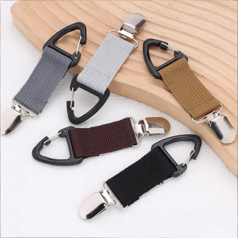 2PCS Multi-purpose Outdoor Travel Straw Hat Clip Portable Hat Companion Bag Clip Outdoor Glove Organizer Camping Gear Accessory