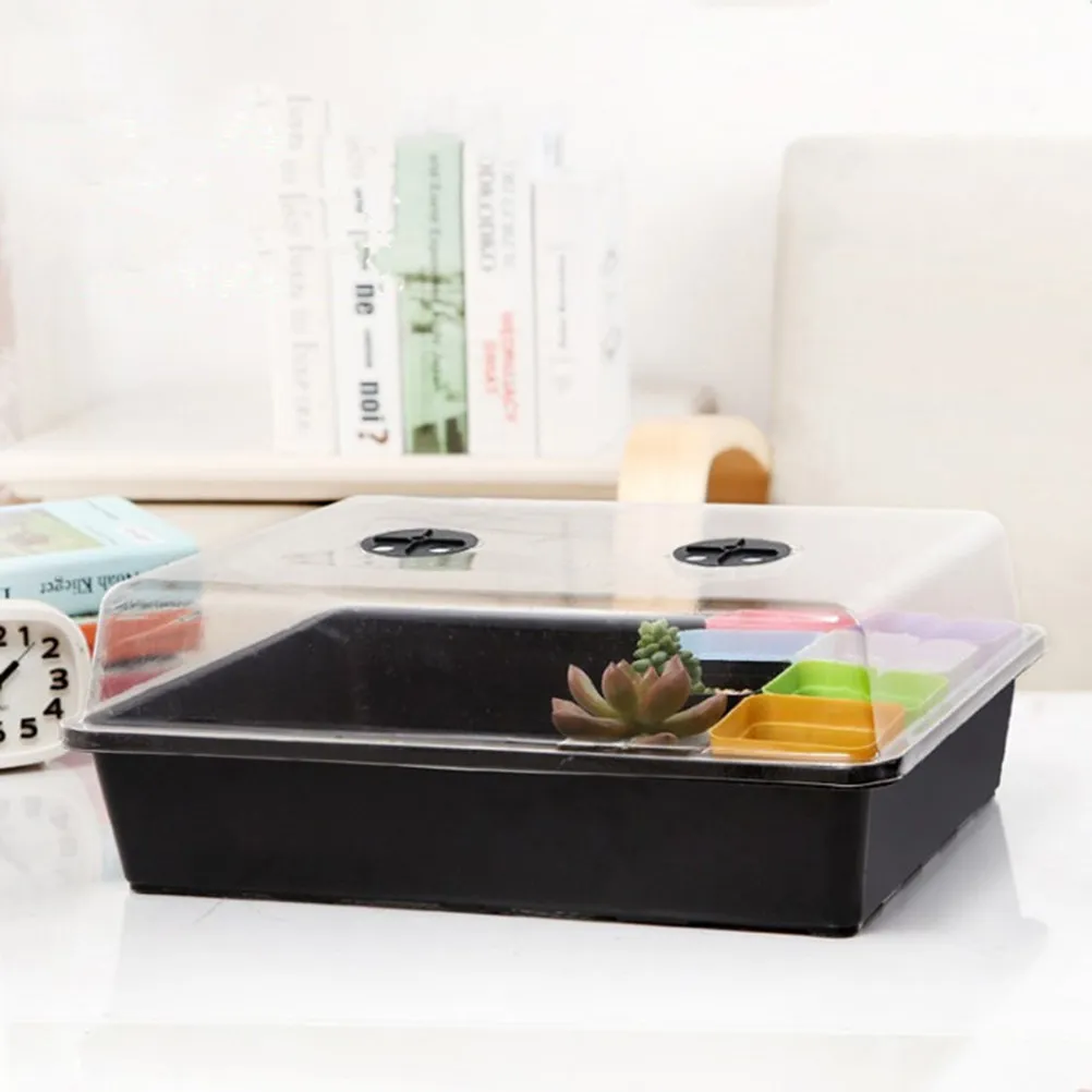 

20Pcs Sprouter Tray Seedling Growing Tray Rectangular Plastic Budding Plate for Home Balcony Vegetable Garden Sprouter