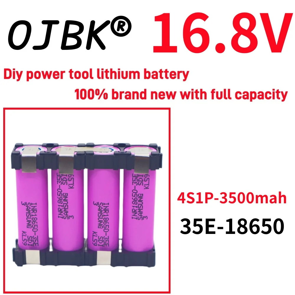 Original 100% full capacity 20A 18650 35E 3500mAh 7000mAh 3S 4S 5S 12.6V 14.8V 18V DIY screwdriver battery welding battery pack