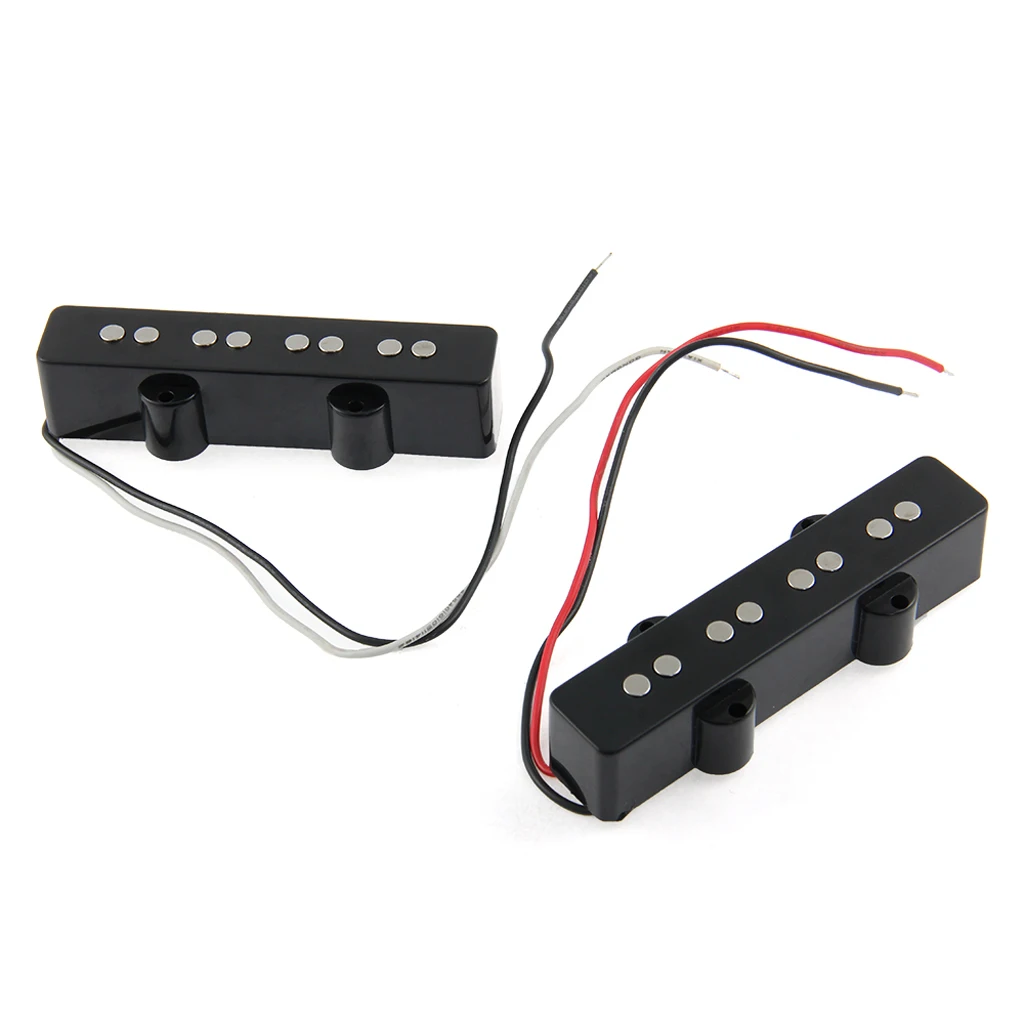 Noiseless Open JB Bass Pickups 4 String Ceramic Replacement for JB Jazz Bass Guitar Parts Kit view 4