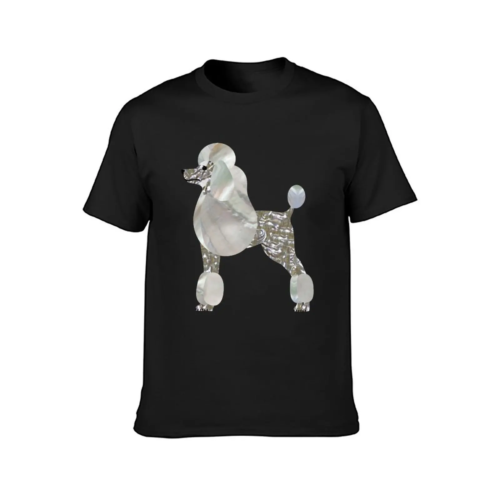 Luxury Pearl and Abalone Poodle T-Shirt blacks animal prinfor boys mens t shirts