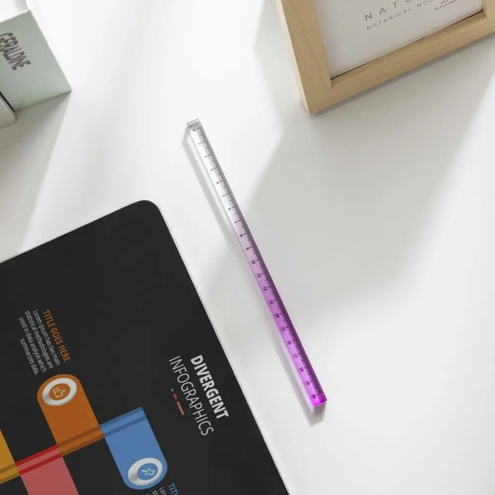 15cm 20cm 30cm Gradient Straight Rulers Multifunction Dividing Math Drawing Ruler Acrylic Drafting DIY Drawing Tools Student