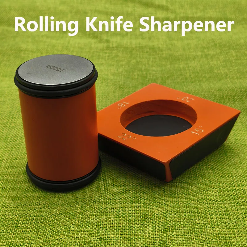 

Rolling Knife Sharpener Multi-Angle Knife Sharpening Tool for Kitchen Knives - Knife Sharpener Kit Offers 15 20 18 22 Degree