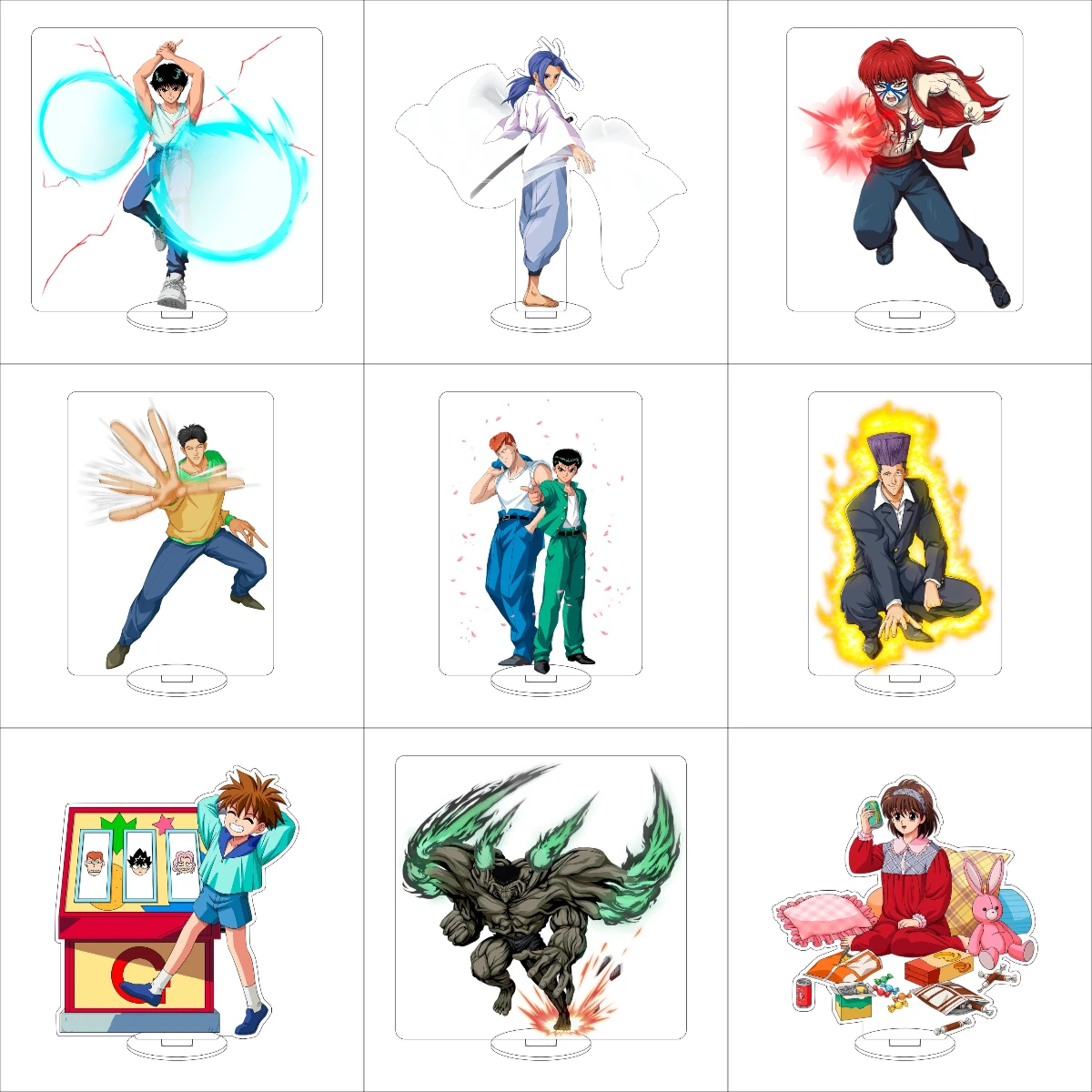 16 سنتيمتر أنيمي يويو هاكوشو تأثيري الاكريليك حامل الحلي يومي/ريزن/موكورو/كوابارا شيزورو الشكل حامل هدايا الهالوين