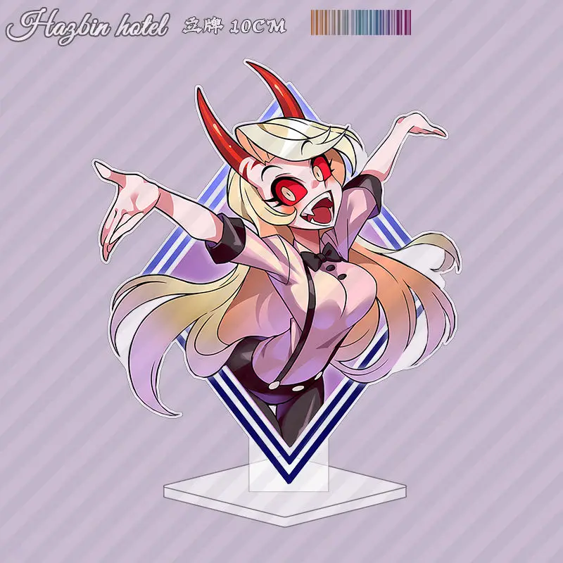 Alastor Lucifer Morningstar Anime Figure cartoon game Toy Figures Woman Fashion Action Stand Figurine Model Doll Toys Acrylic