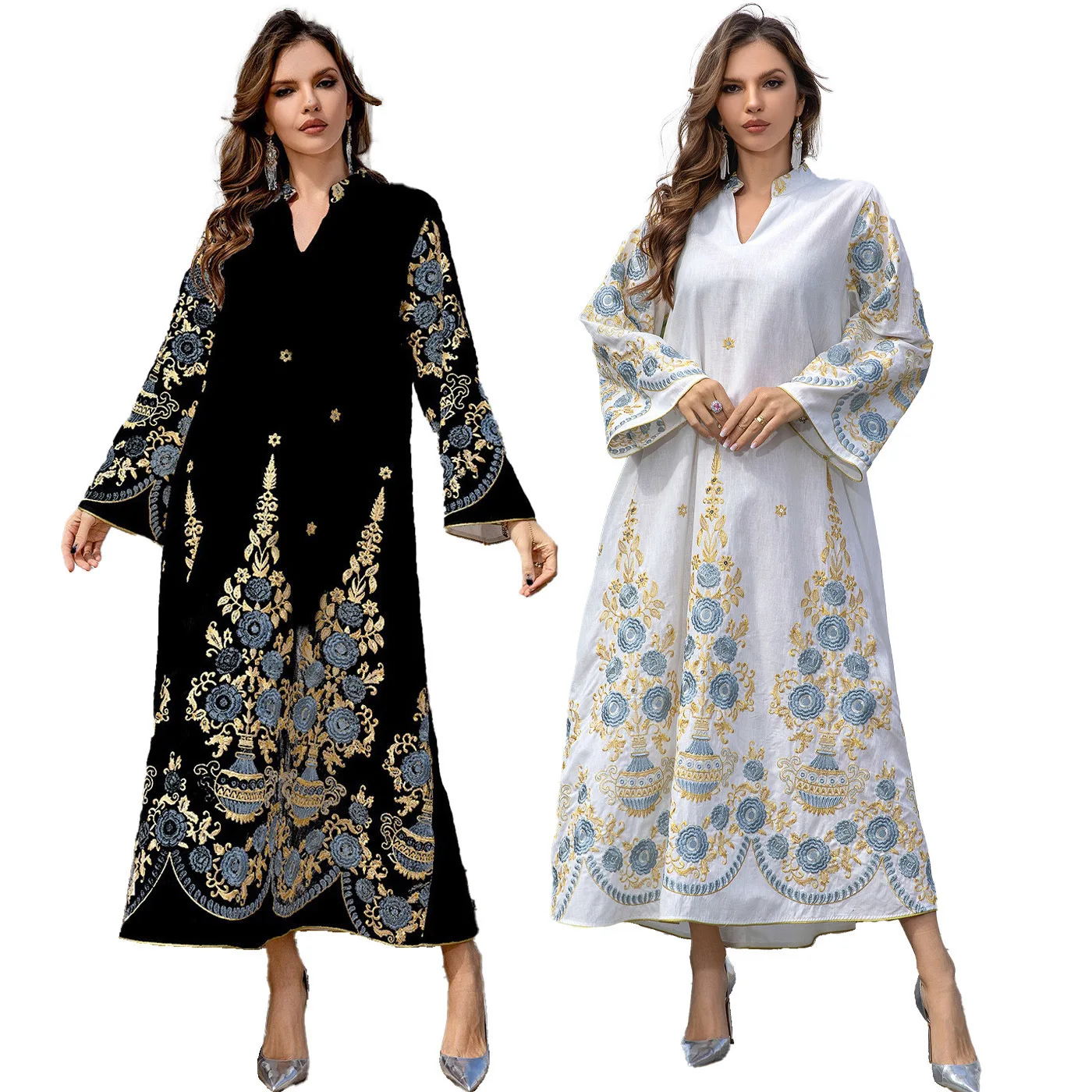 

OMEabaya Arab Clothing Muslim Women's Robe Embroidered New Dubai Robe