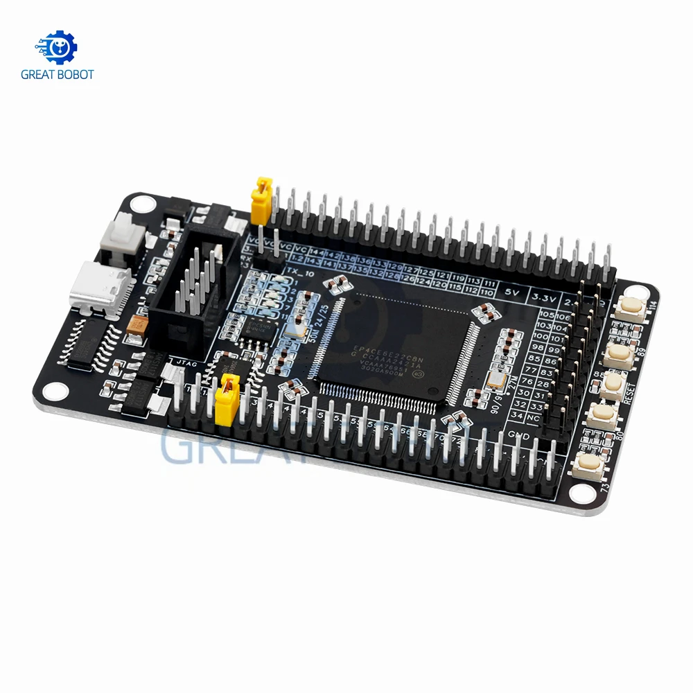 لوحة تطوير EP4CE6E22C8N FPGA: وحدة النظام الأساسية Altera Cyclone IV (2.5V) المتوافقة مع Arduino #2