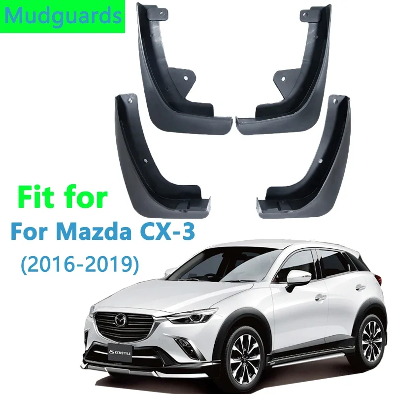 Mud-flaps For Mazda CX-3 2016 2017 20182019 Mudguards cx3 Fenders Mudflap Guard Splash Car Fender Auto Styline Front Rear 4pcs