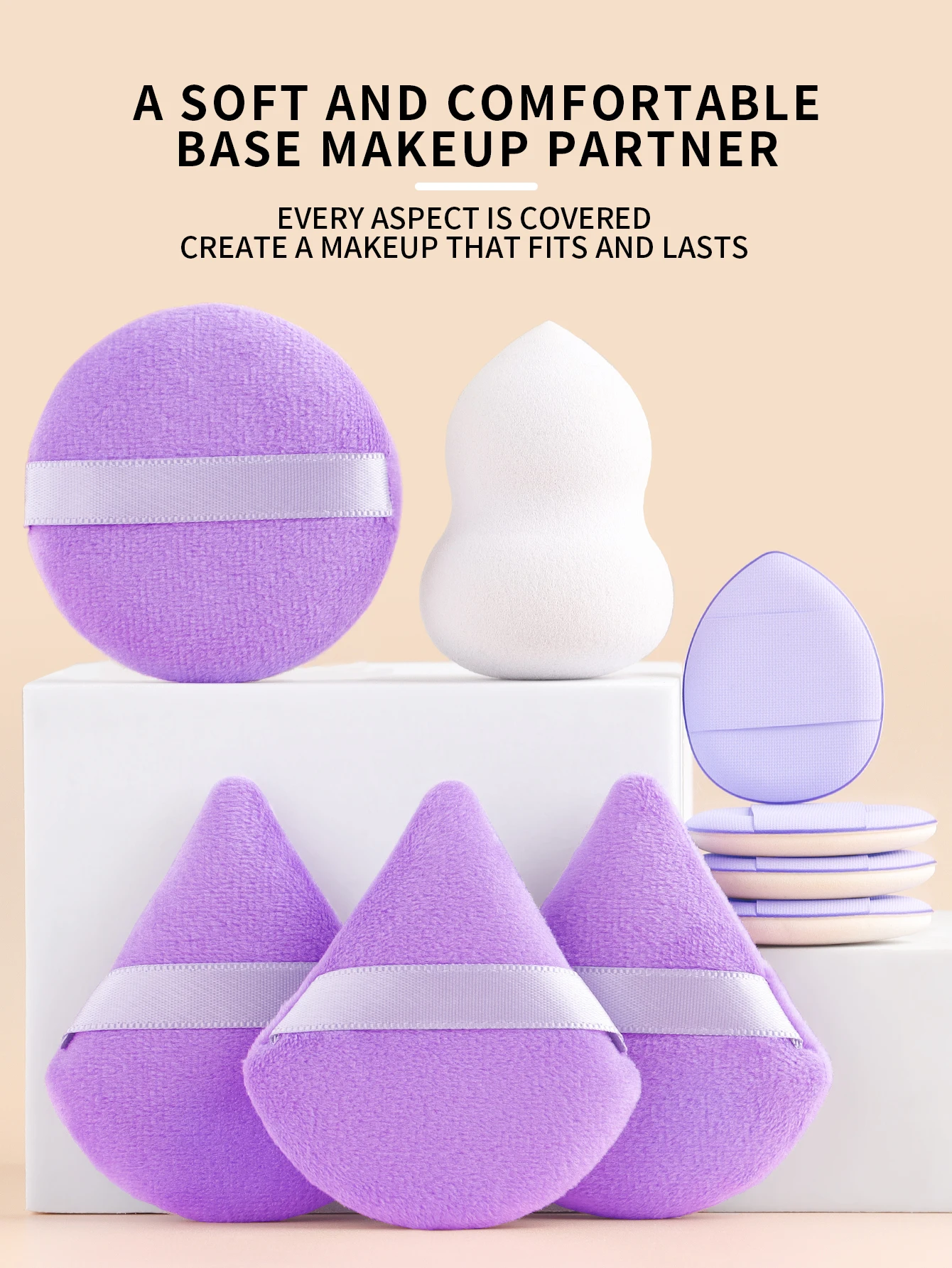 Nowy płynny podkład w płynie, bawełniana gąbka super miękka i nie pochłaniająca pudru, zestaw gąbeczek do makijażu w kształcie jajka, gąbka w kształcie kropli wody, poduszka powietrzna.