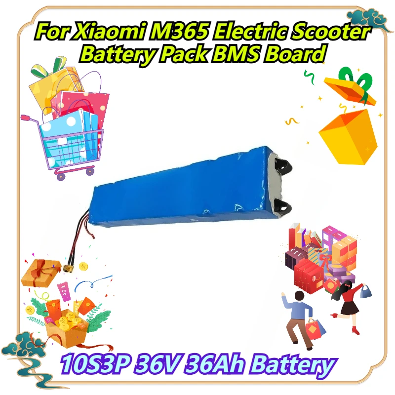 

10S3P 36V 36Ah Battery For Xiaomi M365 Electric Scooter Battery Pack BMS Board