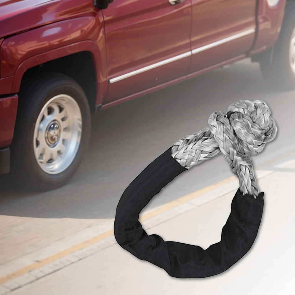 43000lbs Soft Shackle เชือกสังเคราะห์แขนพิเศษ Heavy Duty Tow Shackle สําหรับ Sailing SUV Off Road Towing ATV Recovery
