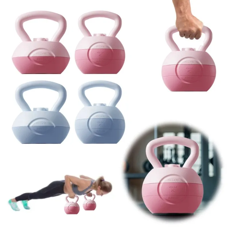 Water-filled Kettlebell Kettlebell Weights Shock-Proof Hand Weights Anti Slip Grip Adjustable Weights for Home Gym Equipment
