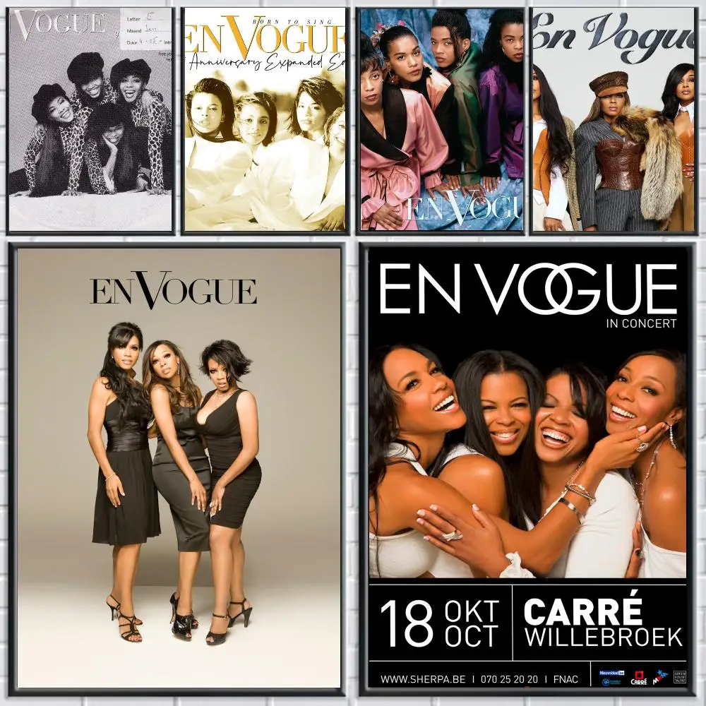 band E-En Vogue-E Poster Peel and Stick Wall Art for Cafe Office Bar and Home Decoration