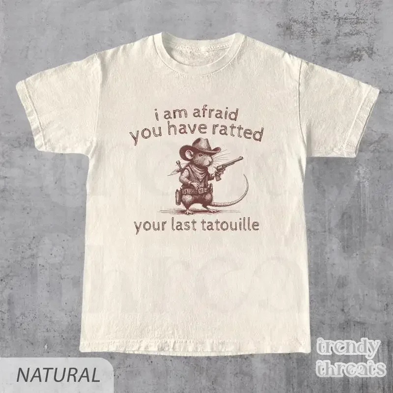 Cowboy You've Ratted Your Last Tatouille Vintage T Shirt Retro 90s Funny Cooking 2000s CaT RaT Mom s