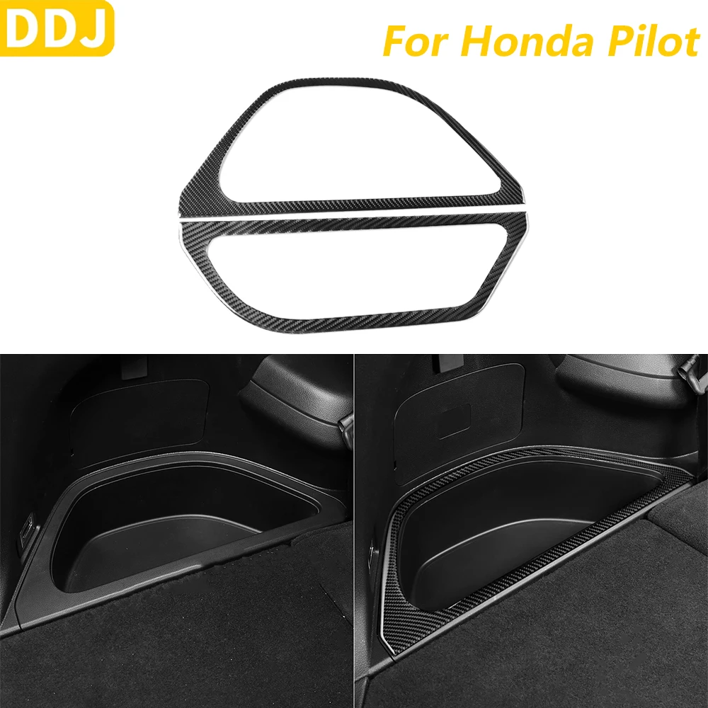 

Мягкая декоративная накладка из углеродного волокна на боковую панель багажника для Honda Pilot 2016-2022, аксессуар для интерьера, наклейка