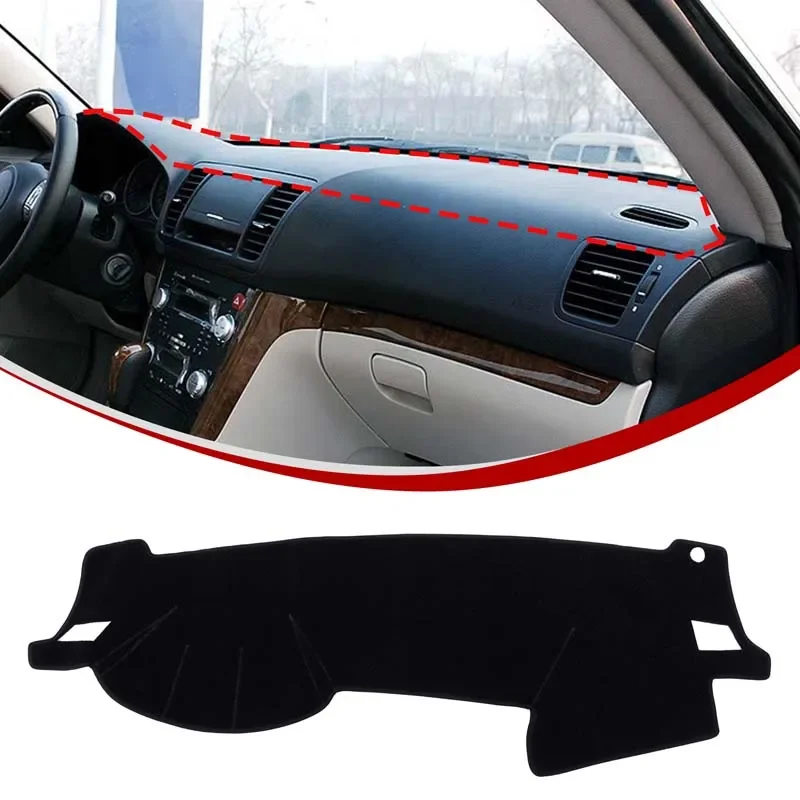 LHD Car Dashboard Mat for Subaru Outback Legacy 2003 2004 2005 2006 2007 2008 2009 Dash Mat Dashmat Sunshade Protective Carpet view 5