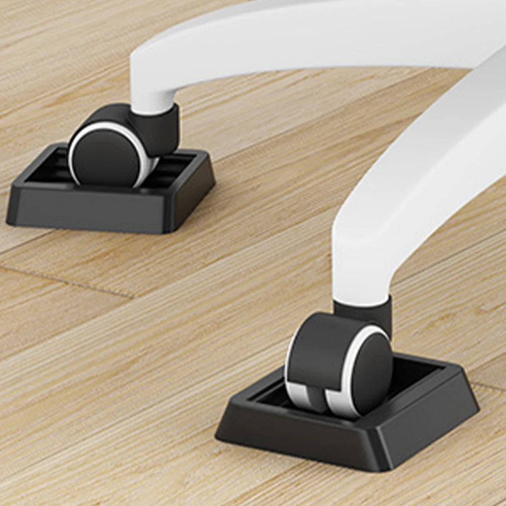 6 قطعة كرسي متحرك القدم سدادة من البولي يوريثان دائم عدم الانزلاق الأثاث عجلة فتحة وسادة سهلة التركيب المضادة للانزلاق عجلة الوسادة للمنزل مكتب