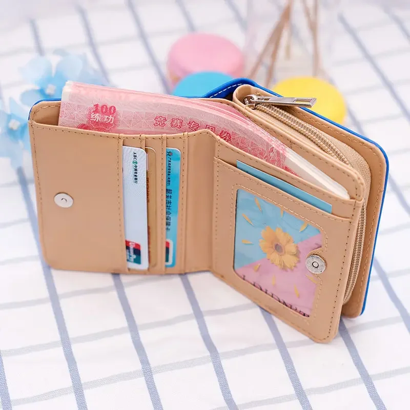 Disney Stitch Cartoon New Wallet Luxury Brand Women's Coin Purse Multi-card Slot Large-capacity Fashion Student Coin Purse