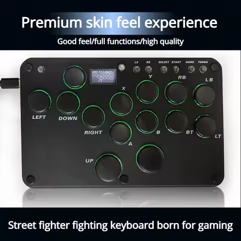 Magnetic Hitbox Leverless Controller Combat Keyboard For PC/PS4/PS5/Switch Stickless Arcade Game Accessories