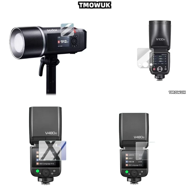 

For Godox X3 V100 V1 Pro AD600BM V480 Flash Screen Protector, Ideal For Frequent Use. For