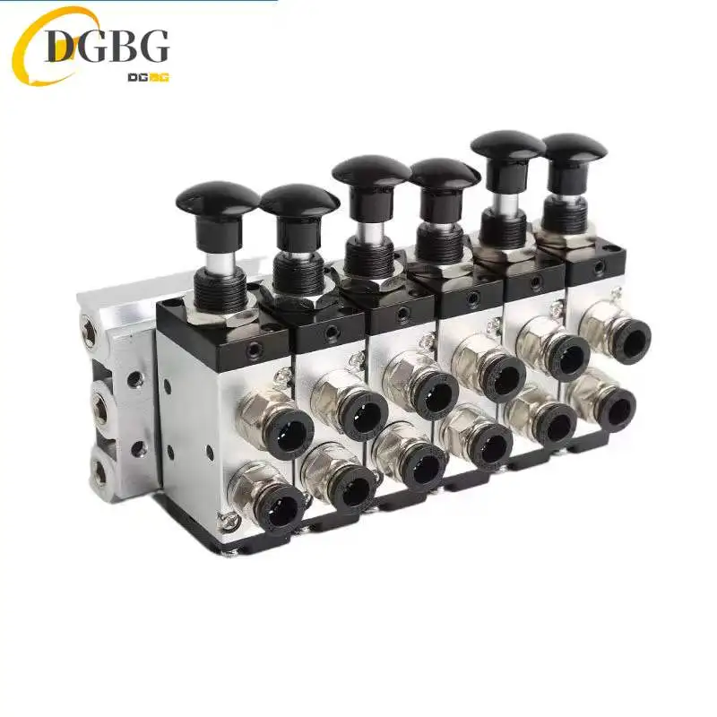 4R210-08 2F-10F Manual valve 2 Way 5 Position Push and pull Pneumatic switch of directional valve Combination Valve Manifold