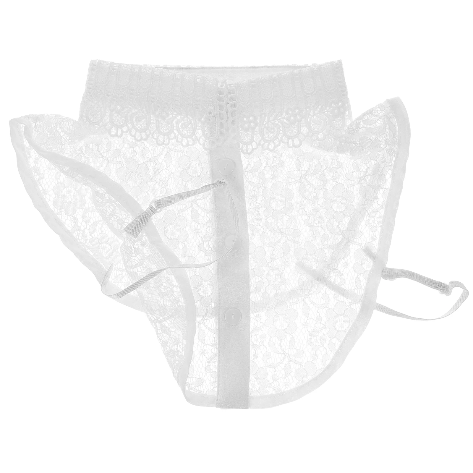 

Lace Fake Women Detachable Decorative Accessory White Polyester Multi Purpose False Collar Blouse Shirt Collar Fashion Stylish