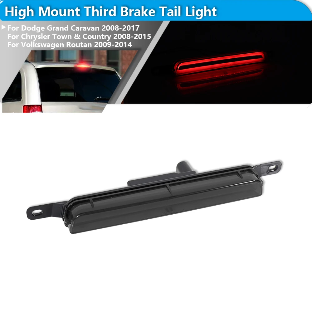 

красный светодиодный третий 3-й стоп-сигнал с высоким креплением для Dodge Grand Caravan 2008-2017 для Chrysler Town&Country 2008-2015