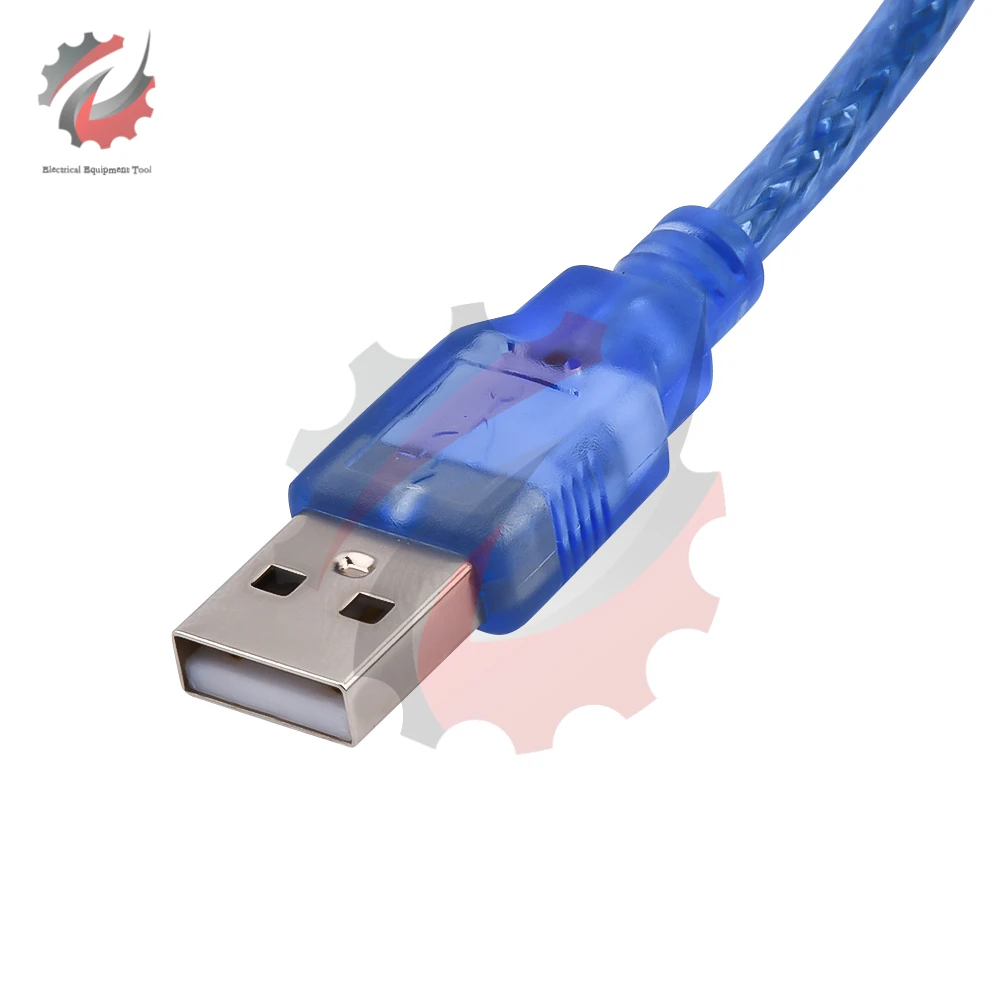 30CM Transparent Blue USB do TYPE-C Adapter Cable Data Cable