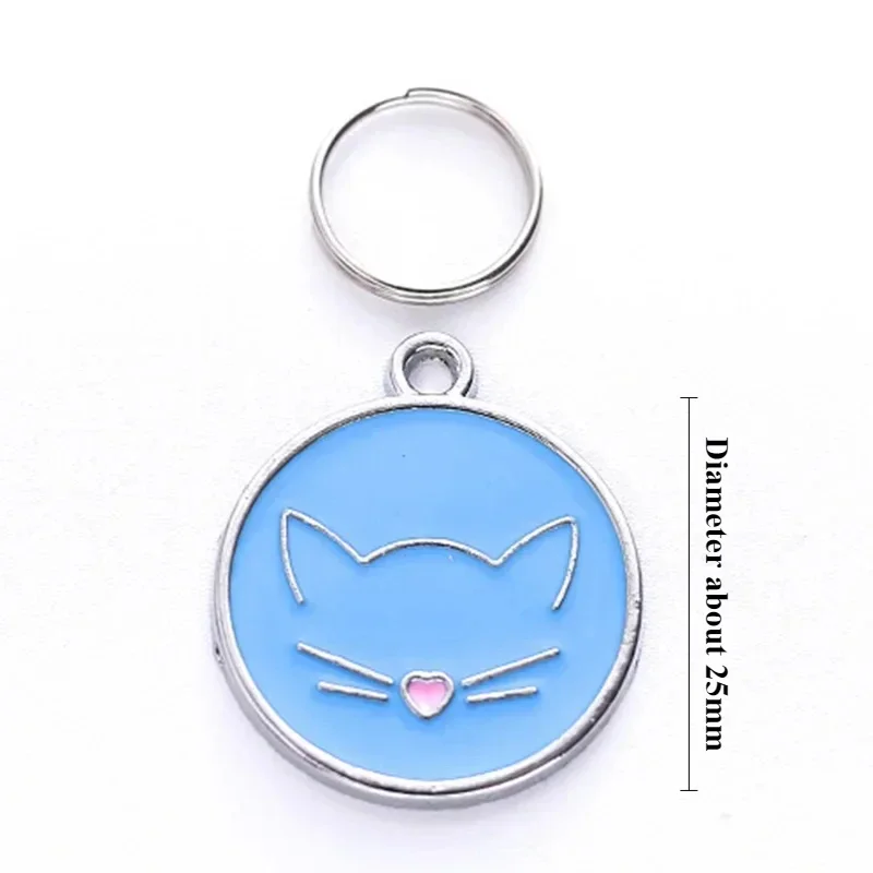 Dog Tags Puppy Pet ID Name Dog Collar Tag Engraved Cat Pendant Pet Accessories Cat Face