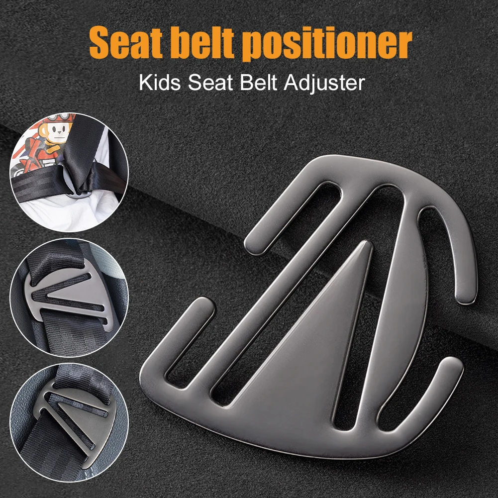 

Kids Neck Strap Metal Positioner Lock Safety Belt Stopper Accessories Seat Belt Adjuster For Children Seat Belt Clip Retainer