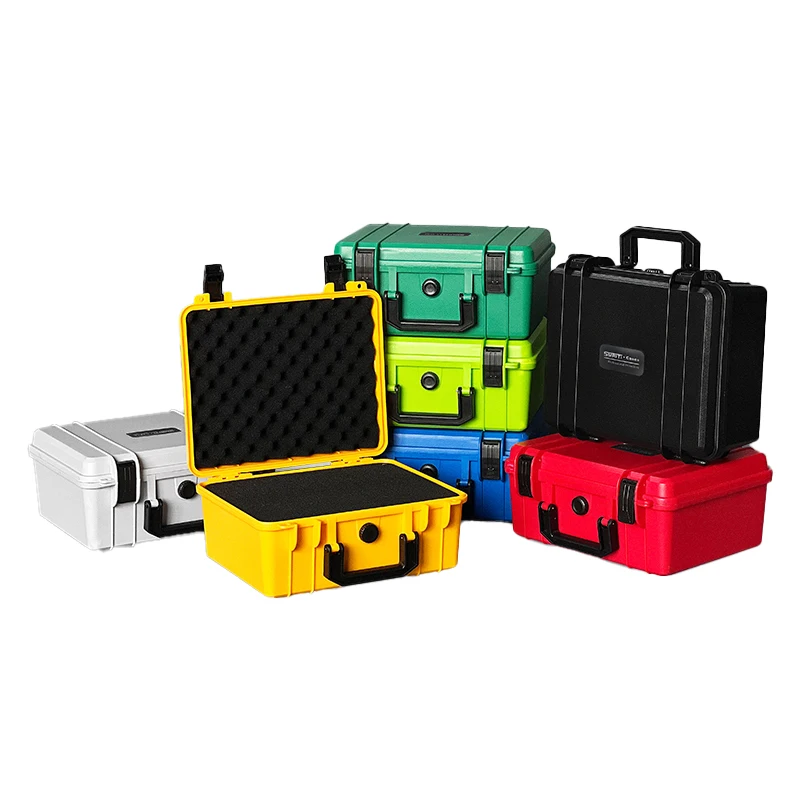 صندوق أدوات بلاستيكي معزز، صندوق تعبئة معدات الكاميرا، حقيبة تخزين لحماية أدوات الكاميرا