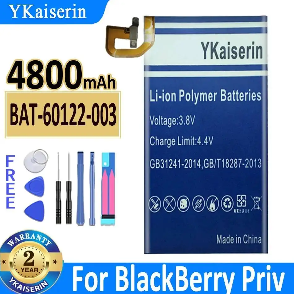 

Аккумулятор для мобильного телефона 4800 мАч Bat-60122-003, премиум-класса, высокой емкости, для Blackberry Priv