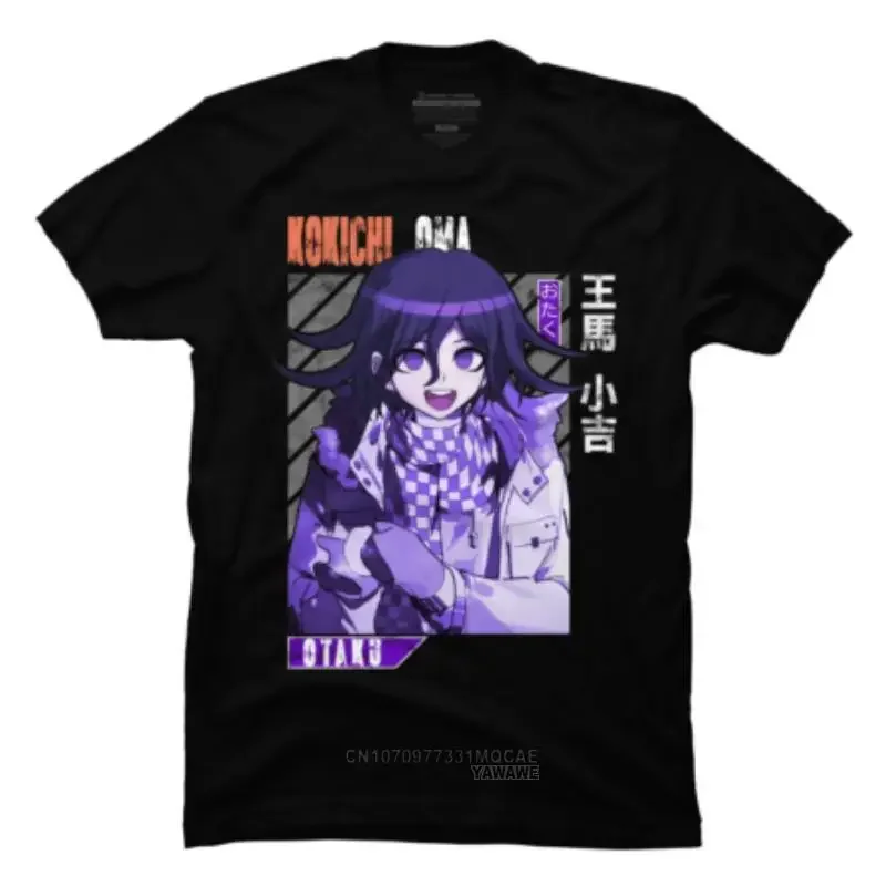 Harajuku Vintage Cartoon T Shirt Unisex Tops Casual Japanese Anime Danganronpa V3 Killing Harmony Oma Kokichi Graphic Tshirts