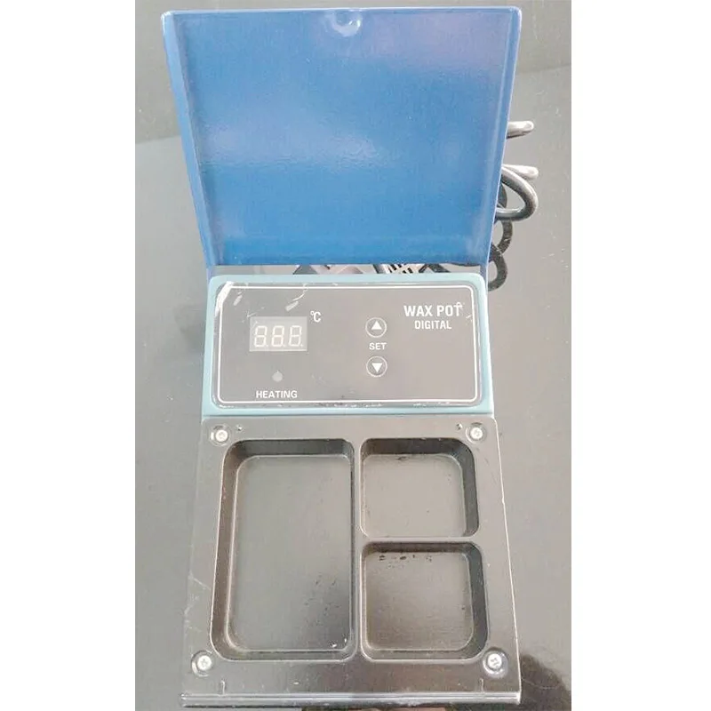 

Стоматологический аналоговый горшок для плавления воска, 3-луночный нагреватель воска, машина для расплава, стоматологическое устройство, лабораторное устройство, настройка температуры с цифровым ЖК-дисплеем