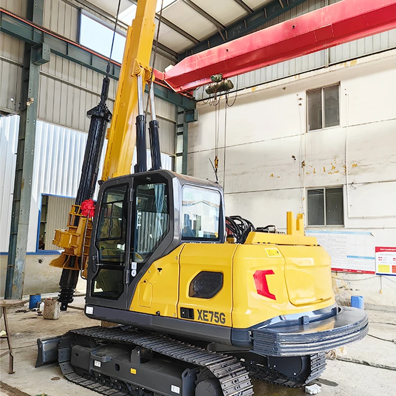 Pile Driver machine hydraulic hammer Ground construction Vibratory screw pile driver