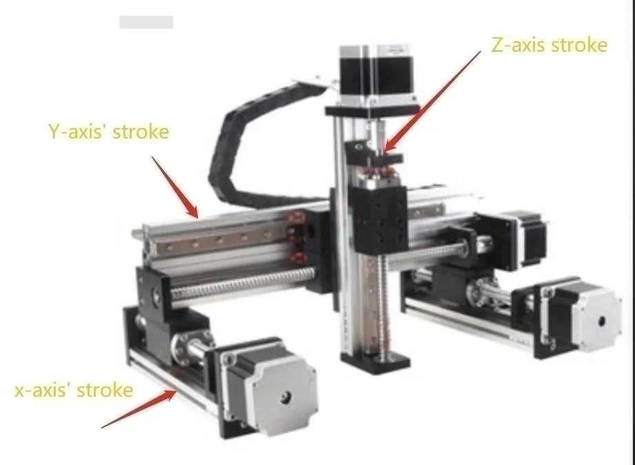 

Линейная направляющая система FSK40XYZ-L (рабочая область: 700*650*300 мм, без двигателей, но с фланцем двигателя и муфтой)
