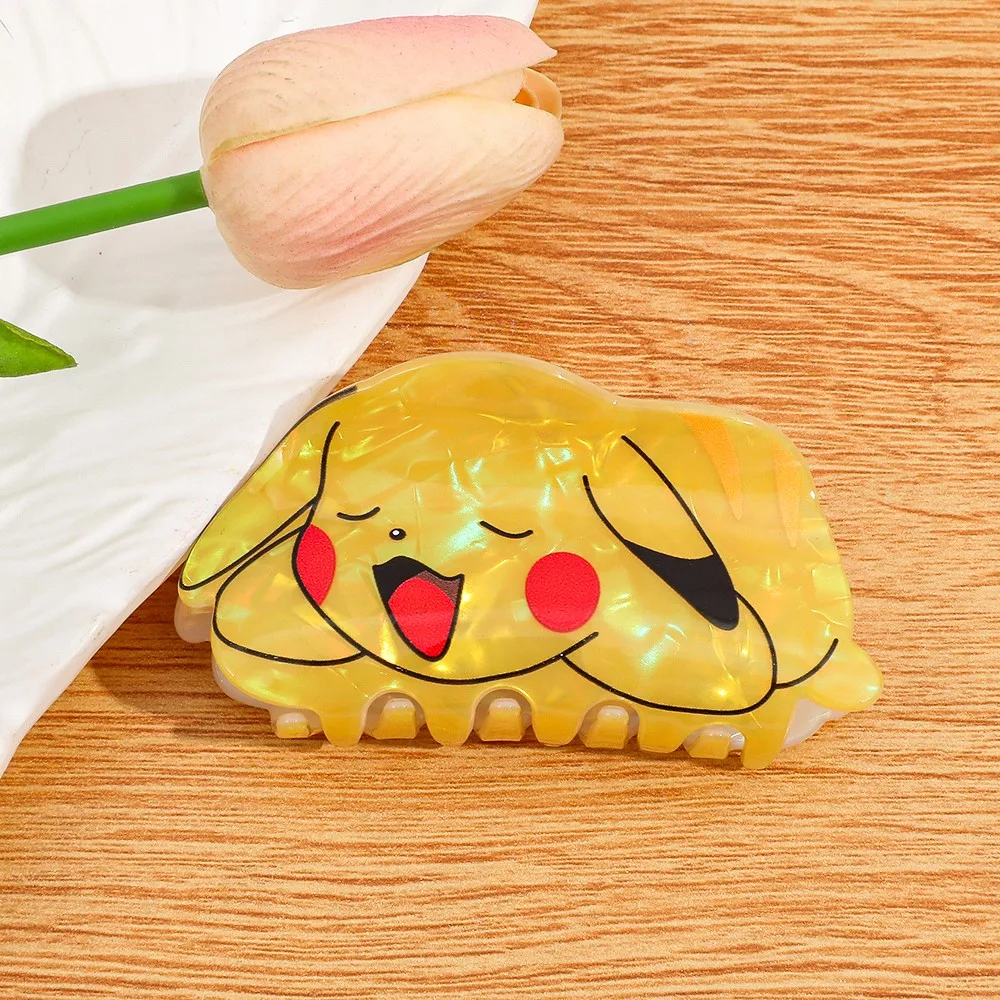 Pokemon Pikachu Series Hair Claw Clip Decorative Hair Accessories Daily Practical Cosplay Headwear view 4