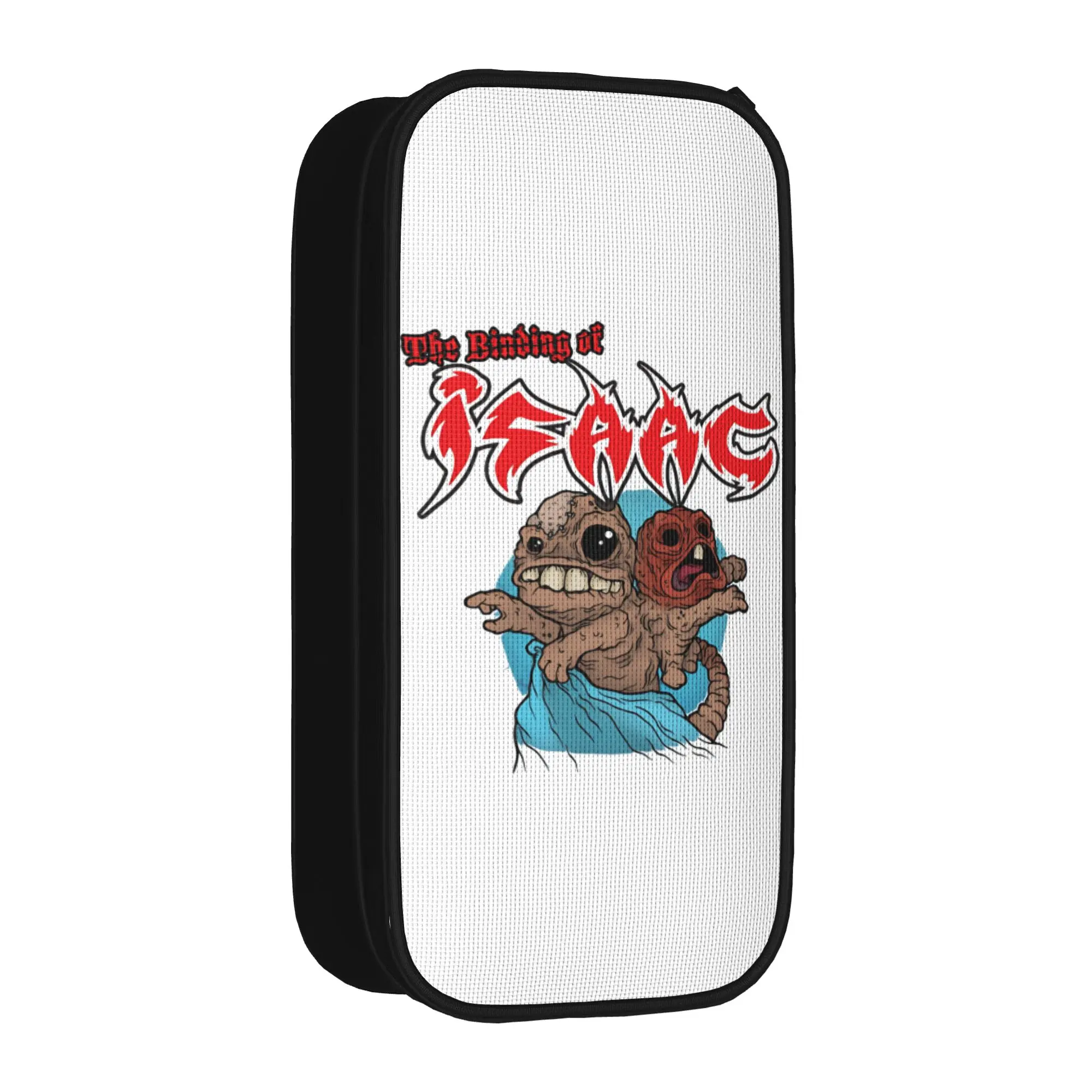 The Binding of Isaac Gaming Pencil Case Creative Bonded by Faith Pen Box Bag Student Large School Pencil Pouch Stationery
