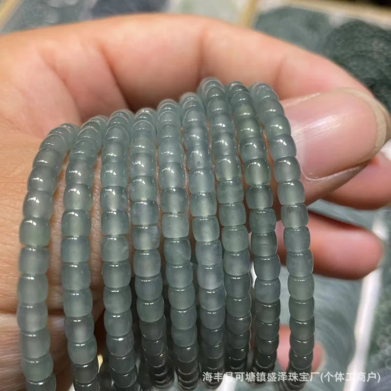 Jadeite Guatemala Blue Water Dangerous MaterialJade Stone Accessories Bracelet Hot Sale Xiaohongshu