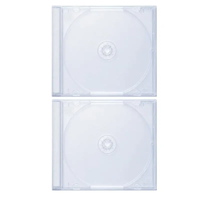 25 Pack 10.4Mm Cd Cases Clear Blank Cd Storage Single Jewel Case, Blank Cd Protector Case Replacement-Y44A