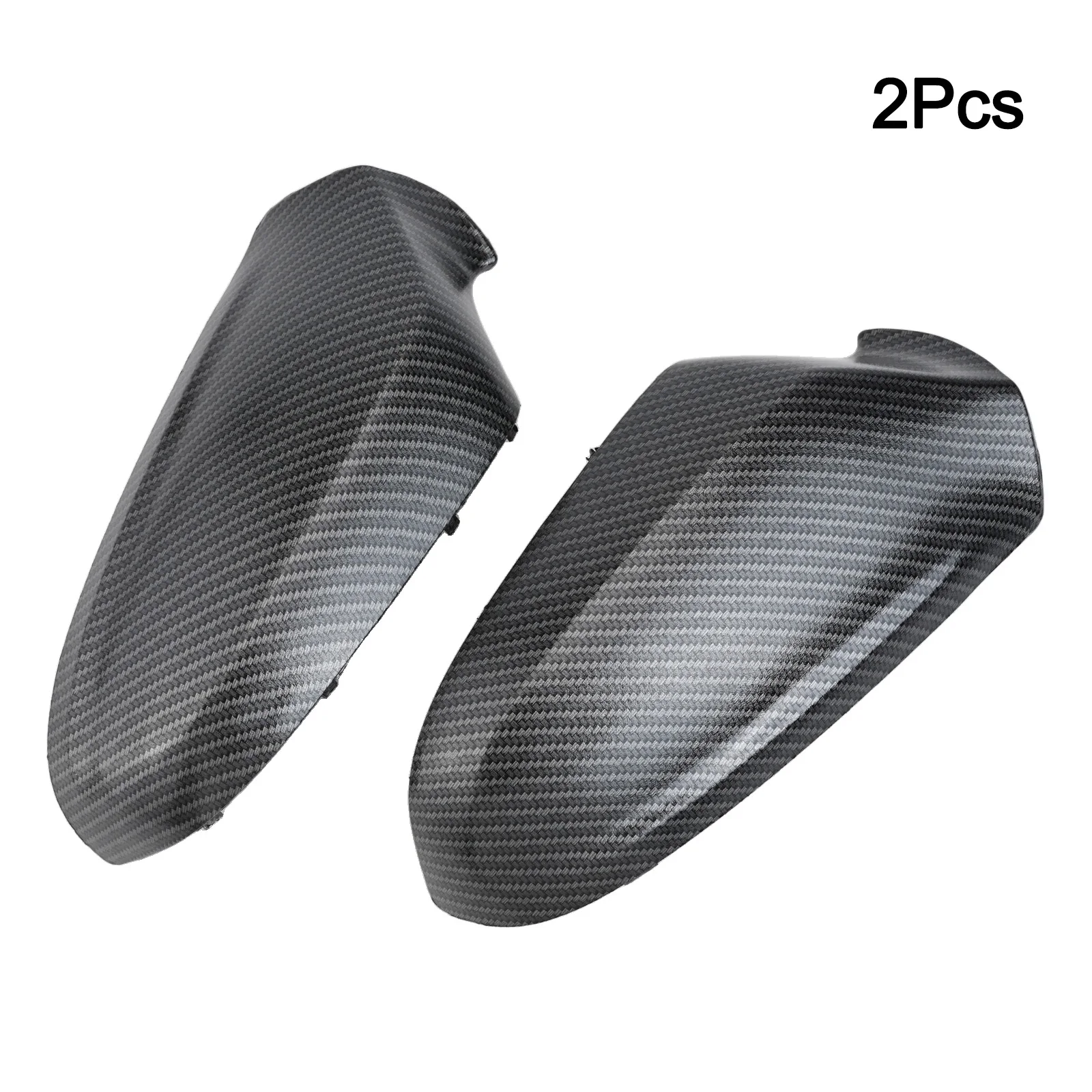 

As Shown In The Figure Carbon Fiber Mirror Cover Charming Vehicle Accessories No Special Tools Required Seamless Fit Design