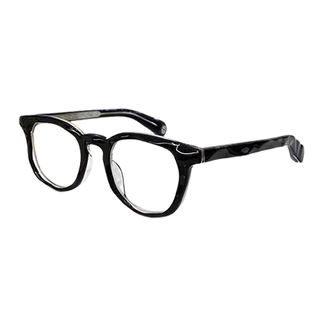 

Optical Eyeglasses For Men Women Retro Designer 1067 Fashion Oval Acetate Fiberglass Frames European and American Style