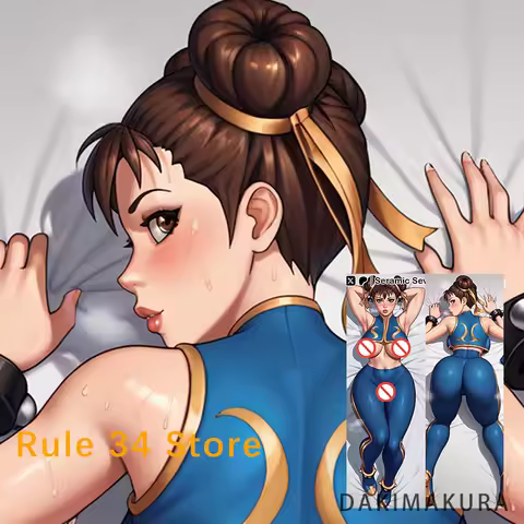 Street Fighter Chun Li (Fortnite) Dakimakura Cover Anime Double-Sided Print Pillowcase Life-Size Body Pillow