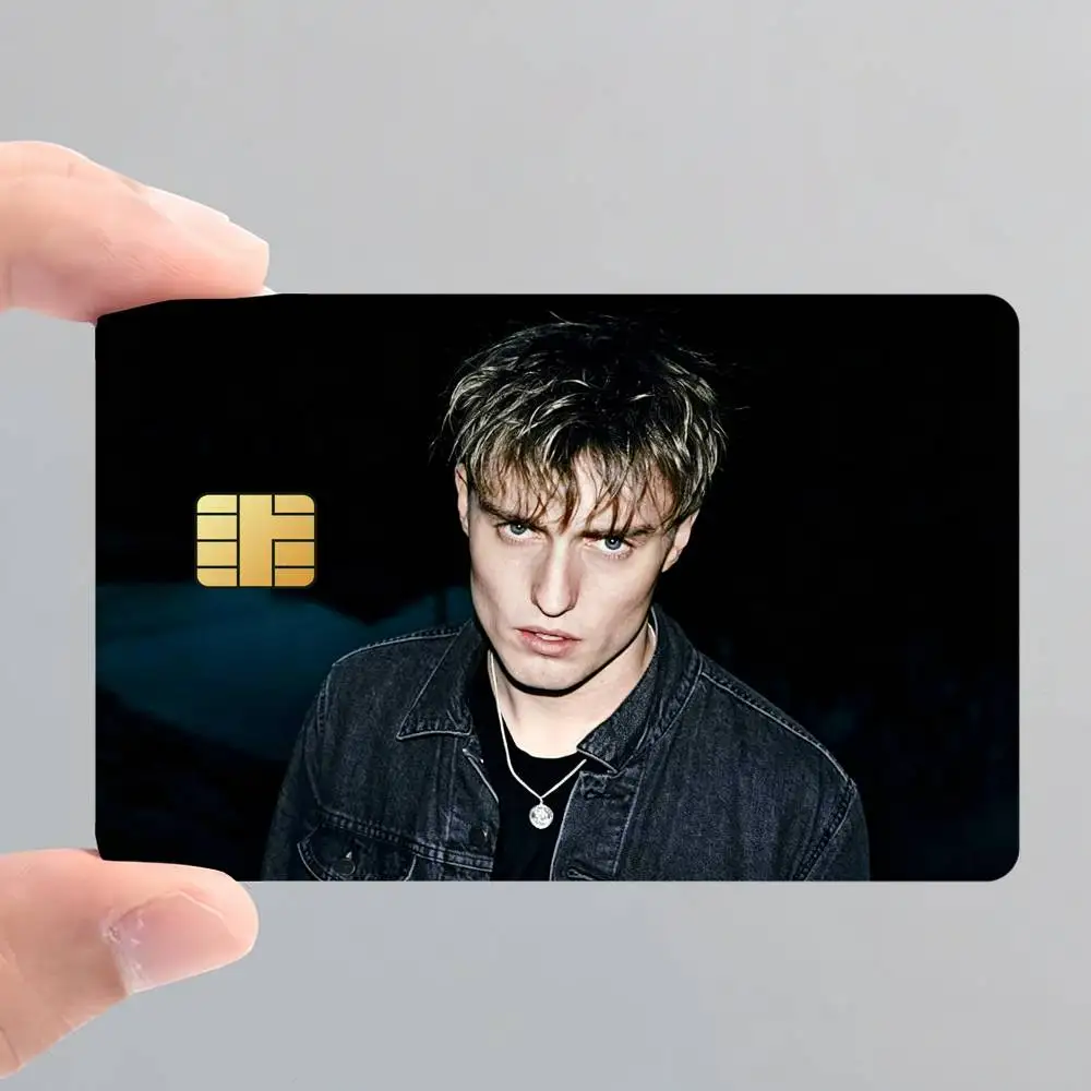 Singer S-Sam F-Fender People Watching Card Stickers for Bank Access Protective Waterproof Film Cover Sticker Surprise Gift
