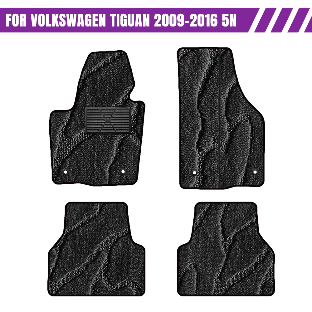 

For Volkswagen Tiguan 2009–2016 5N Car-Specific Fit Car Mat Interior Accessories Waterproof Non-Slip Car Floor Mats Full Set