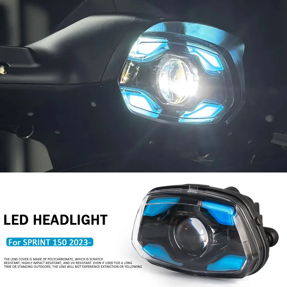 

LED Headlight For Vespa Sprint 150 Motorcycle Accessories Sprint150 SPRINT 2023 2024 2025 Front Light Daytime Running Light Led